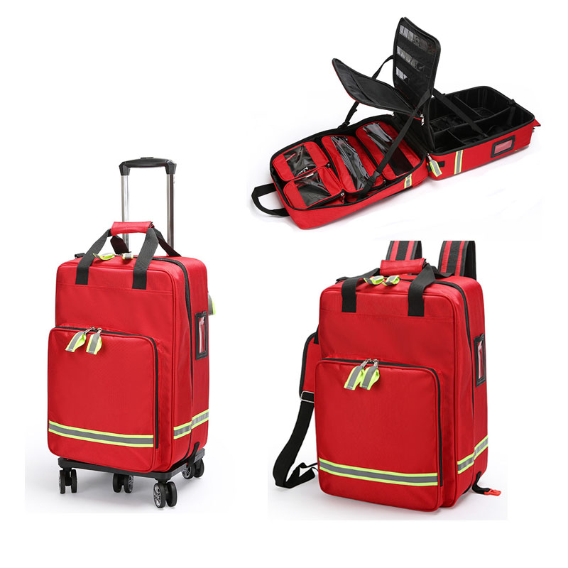 First Aid Kit - Large Capacity Empty Trolley First Aid