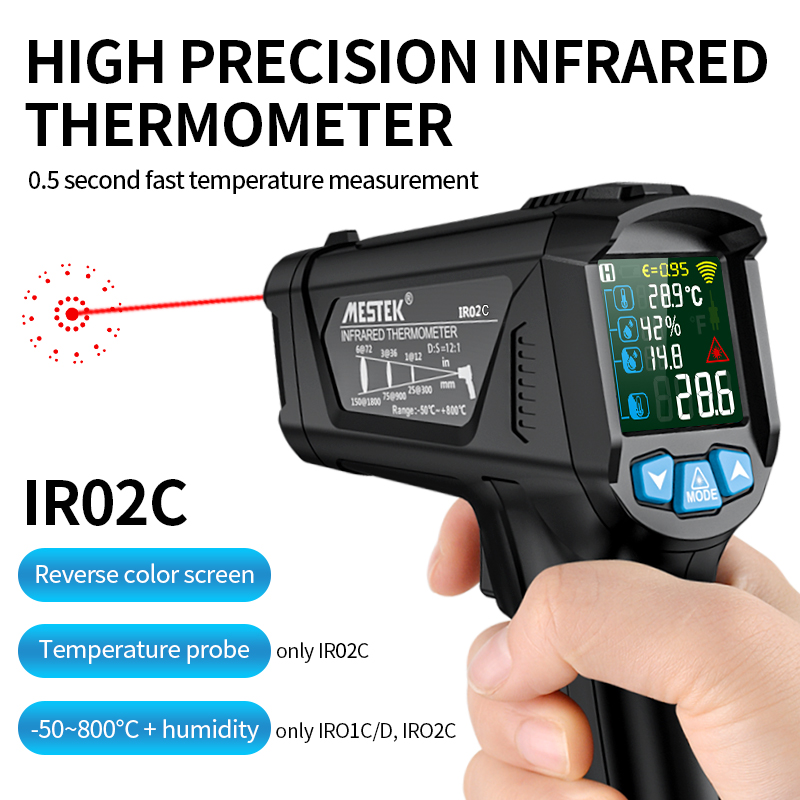 Digital Industrial Infrared Th - огляд і ціна Thermometer Digital