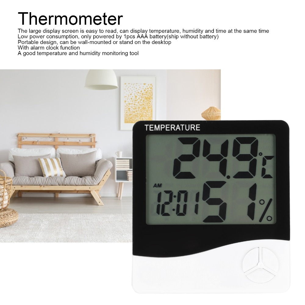 Large Display Screen Indoor Th - огляд і ціна Thermometer Digital