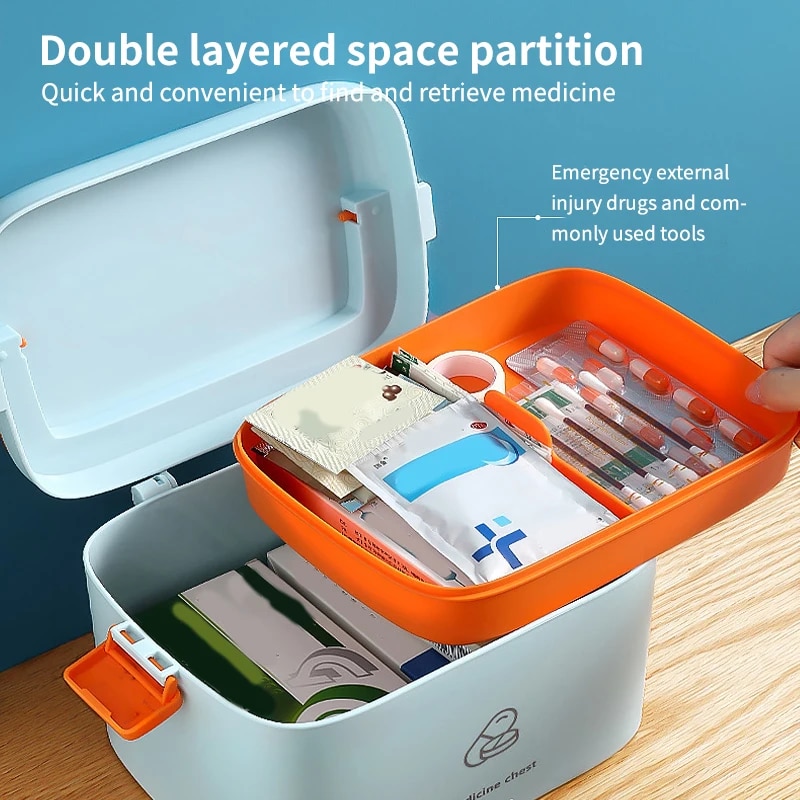 Portable Plastic Medicine Box  - огляд і ціна First Aid Kit