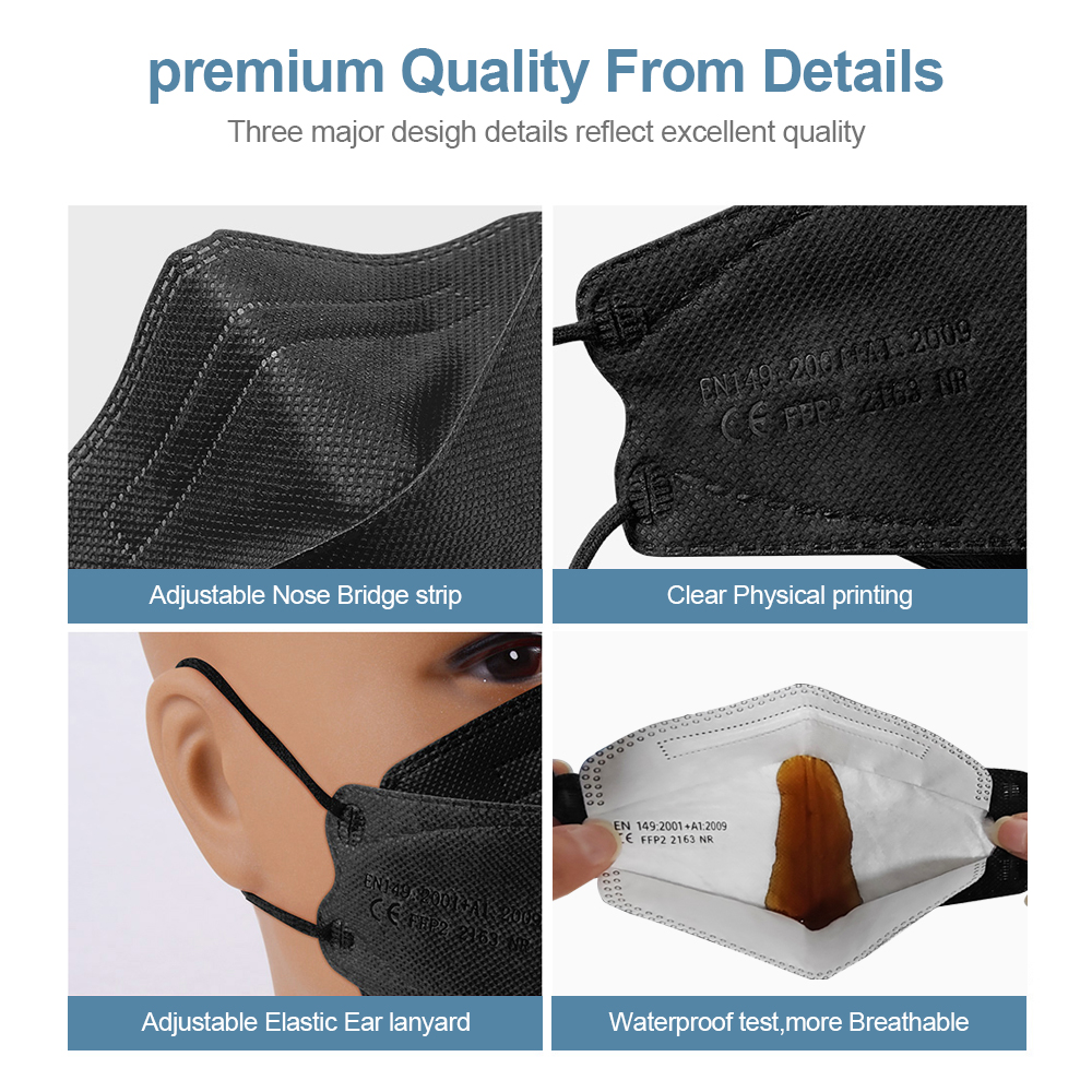 Adult Fish Shape Certified KN9 - огляд і ціна Surgical Mask