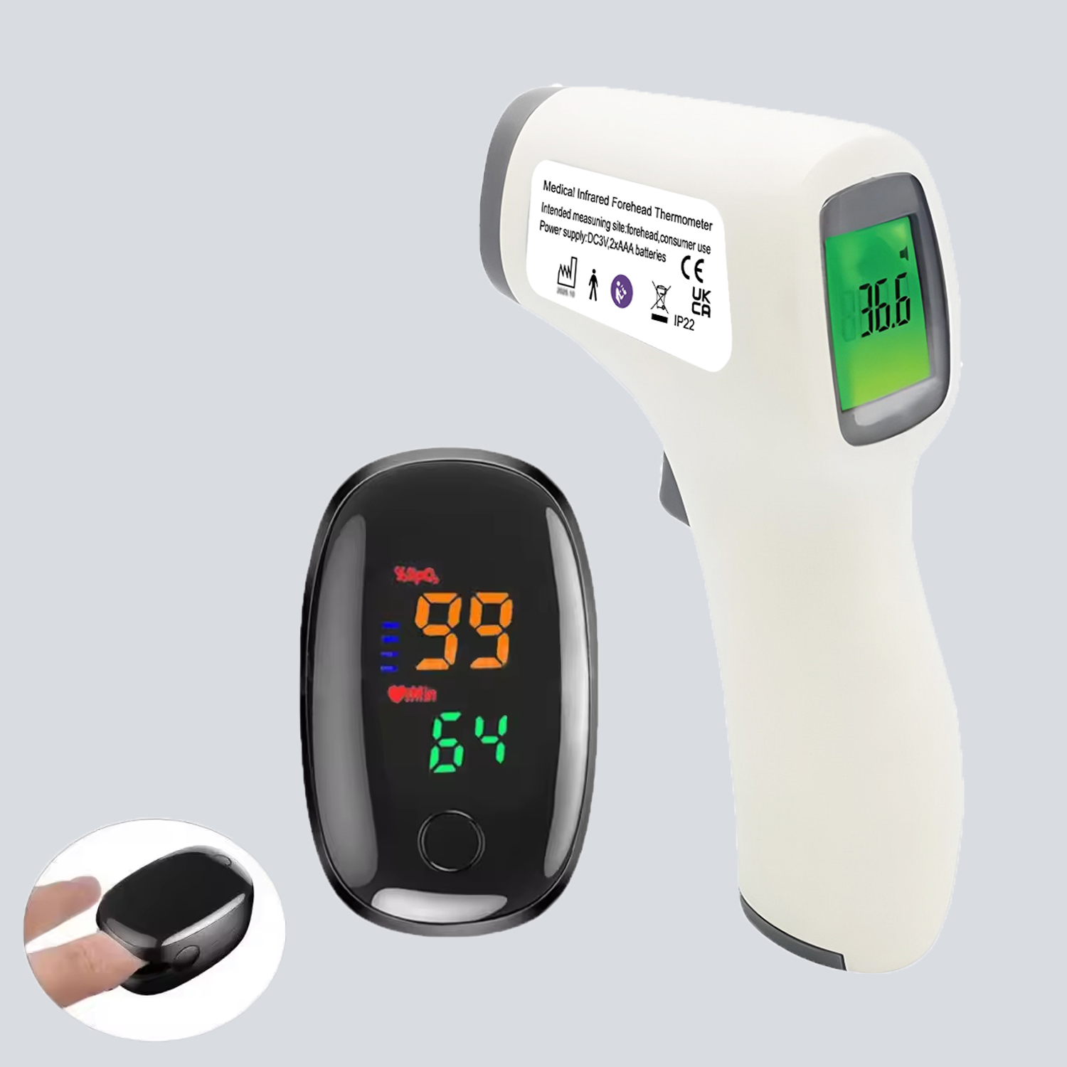 Portable Medical Thermometer & - огляд і ціна Pulse Oximeter