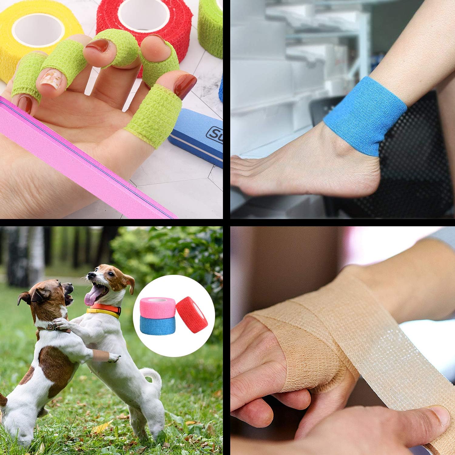 18 Color 1 Inches Self Adheren - огляд і ціна Medical Tape