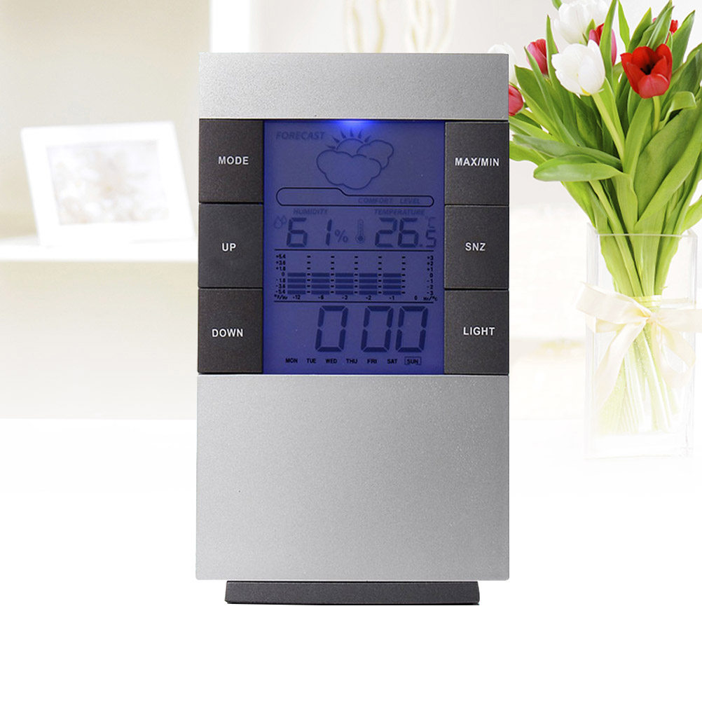 1Pcs LCD Digital Alarm Clock T - огляд і ціна Thermometer Digital